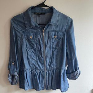WHBM Soft Denim Shacket